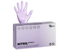 Nitrilové rukavice Espeon SPARKLE fialová perleť - vel. S