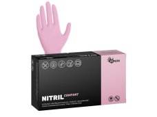 Nitrilové rukavice Espeon COMFORT světle růžová - vel. M