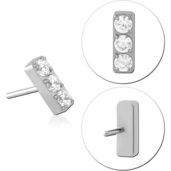 Ozdoba s crystaly push-in