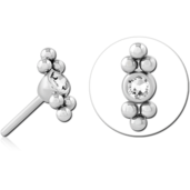 Ozdoba kuličky s crystalem push-in