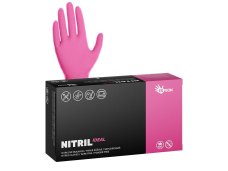 Nitrilové rukavice Espeon IDEAL tmavě růžová - vel. XS