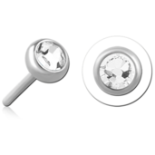 Titanová ozdoba push-in 2.5 crystal