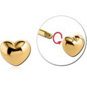 Pozlacené srdíčko 1.6
